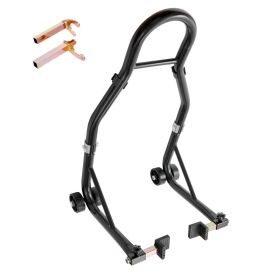 VEVOR Motorcycle Rear Wheel Stand, with U + L Fork Swingarm Spool, 850 lbs Capacity Heavy Duty Rear Wheel Stand Motorcycle Lift Jack Stand