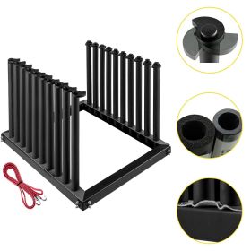 VEVOR Windshield Rack 9-Lite, Windshield Truck Rack Steel, Windshield Glass Rack 24-Inch Height, Windshield Rack for Truck w/PVC Pad & Foam Paddi