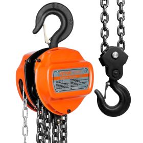 VEVOR 2 Ton Hand Chain Hoist 10 FT Come Along, 4400 lbs Capacity G80 Galvanized Carbon Steel with Double-Pawl Brake