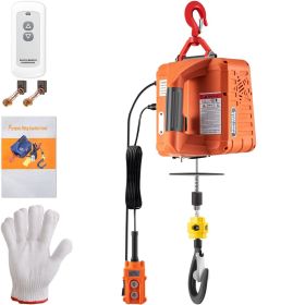 VEVOR 3-in-1 Electric Hoist Winch, 1100lbs Portable Electric Winch, 1500W 110V Power Winch Crane, 25ft Lifting Height
