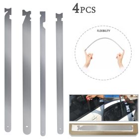 4-piece Universal Easy Jim kit, multi-purpose spring steel firefighter tool, light weight