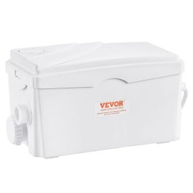 VEVOR Macerator Pump, 350W, 6000 L/h Flow, 23 ft/7 m Head, Macerator Sewerage Sump Pump with 3 Water Inlets for Basement, Kitchen, Sink, Shower