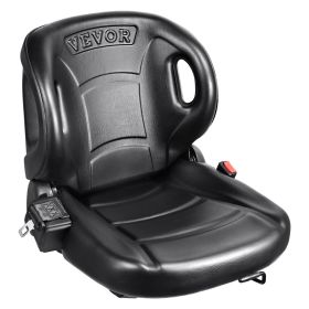 VEVOR Universal Forklift Seat,Tractor Seat with Adjustable Angle Back, Micro Switch and Seatbelt