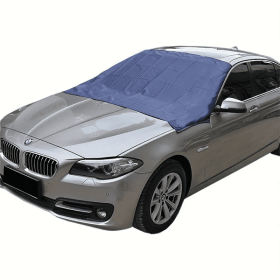 Magnetic Edges Windshield Snow Cover (Color: Black)