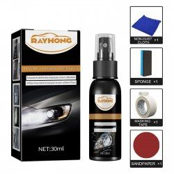 Rayhong Car Headlight Scratch Repair Spray, Reconditioning Spray For Headlamp Crystal Plated Vehicles (Option: 30ml)