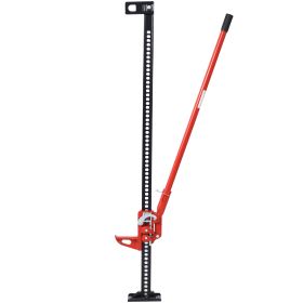 7000 Lb Capacity Ratchet Style Off-road Utility Jack, Heavy Duty Farm Jack For Tractors, Trucks, SUVs, Bumper Lifts, Red (Color: Red)
