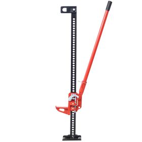 High Altitude Farm Jack, 48 Inch Practical Farm Jack, 7000 Lb Capacity Ratchet Off-Road Utility Jack, Heavy Duty Farm Jack For Tractors, Trucks, (Color: Red)