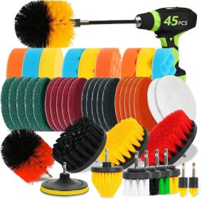 Clean 45-Piece Drill Brush Set Drill Not Include (Option: Suit)
