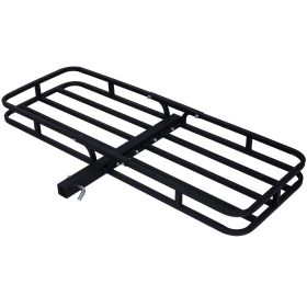Metal Hooks Are Installed On Cargo Racks (Color: Black)