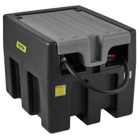 VEVOR Portable Diesel Tank, 58 Gallon Capacity & 10 GPM Flow Rate, Diesel Fuel Tank with 12V Electric Transfer Pump and 13.1ft Rubber Hose (Color: Black, Capacity: 58 gallon)